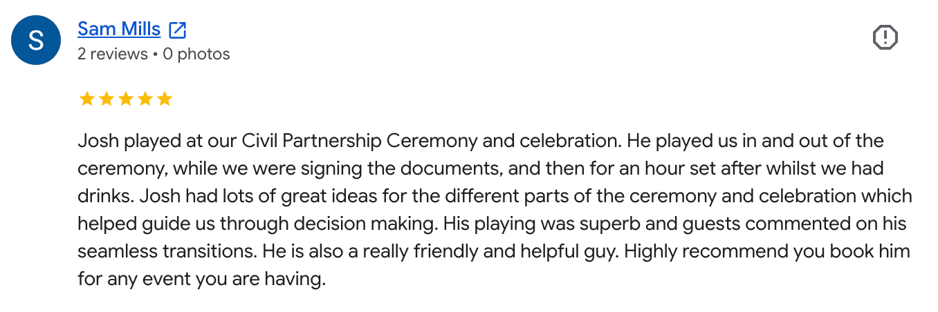 Customer review from Samm